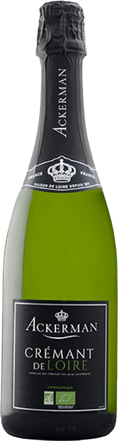 bouteille Crémant de Loire blanc brut, bio Ackerman Loire Vins